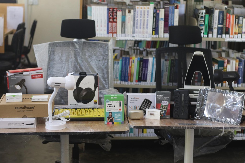 Assistive technology devices and adjustable furniture received by MSUAS Library